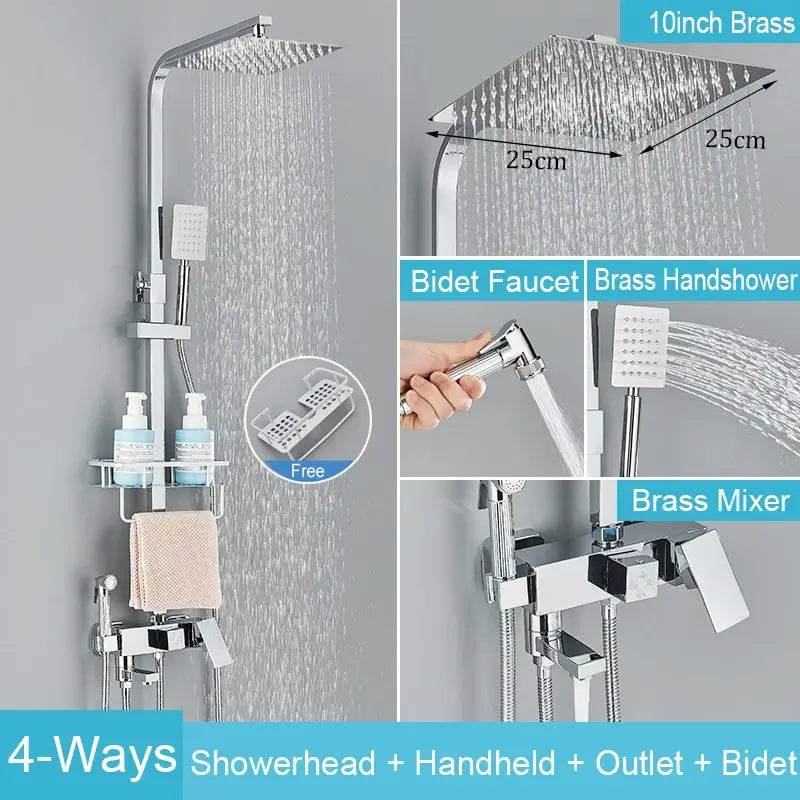 8090 Brass Shower Faucet Set - TrueWonderz™ COLLECTION